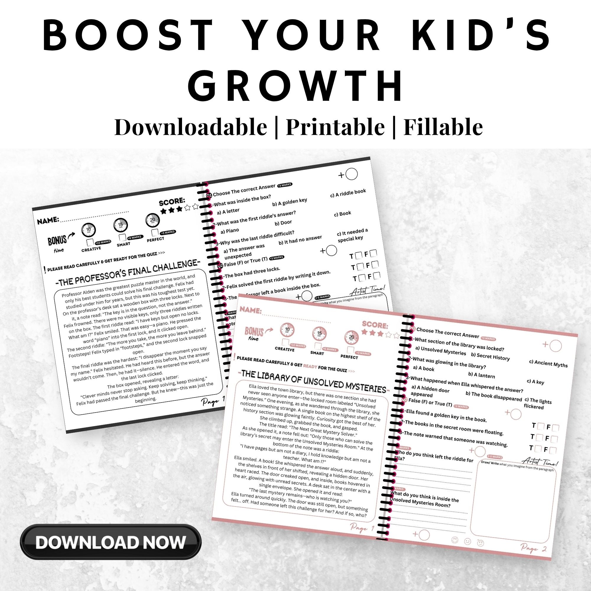 Logic Reading Stories