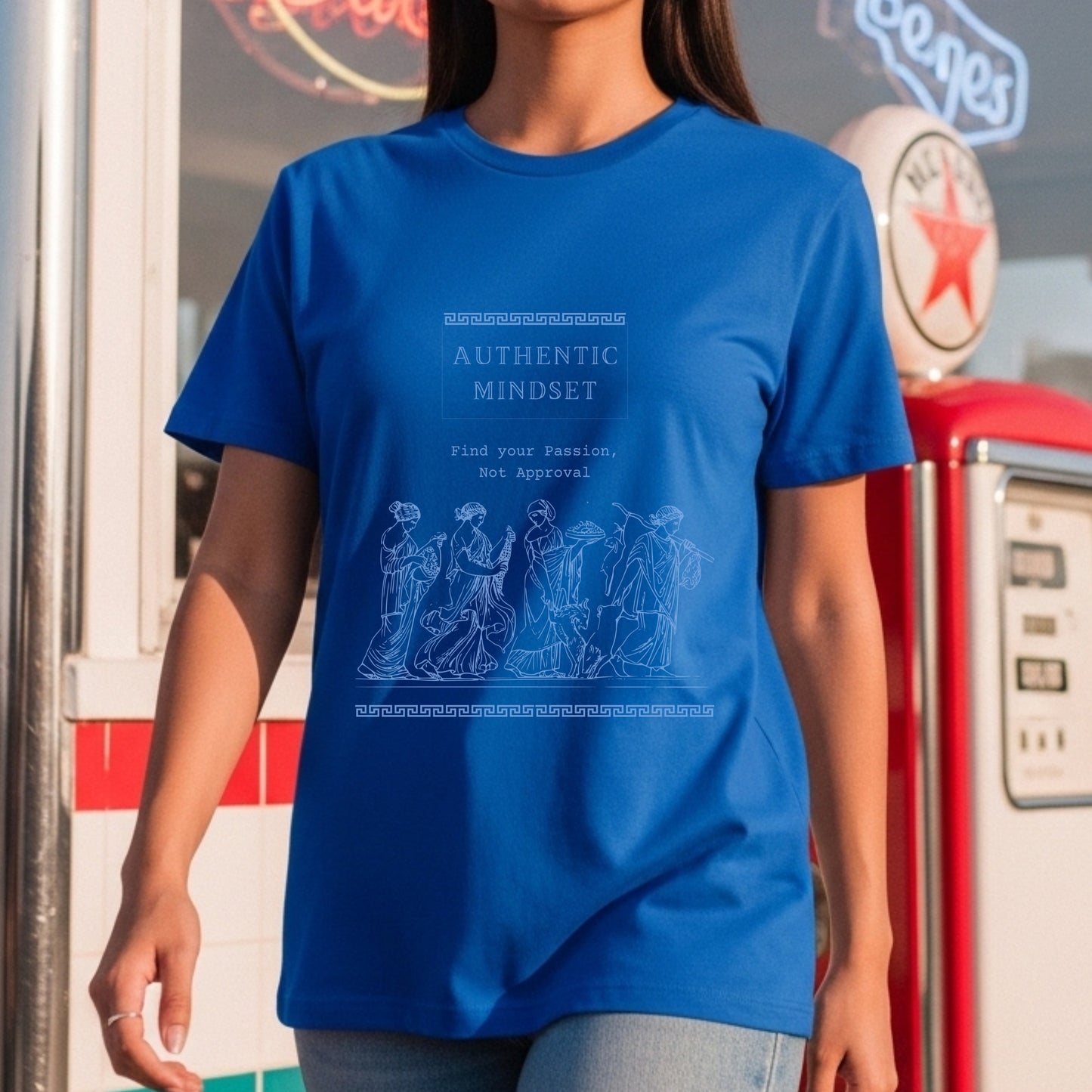 Authentic Mindset Find Your Passion Not Approval - Greek Philosophy Statement Artwork