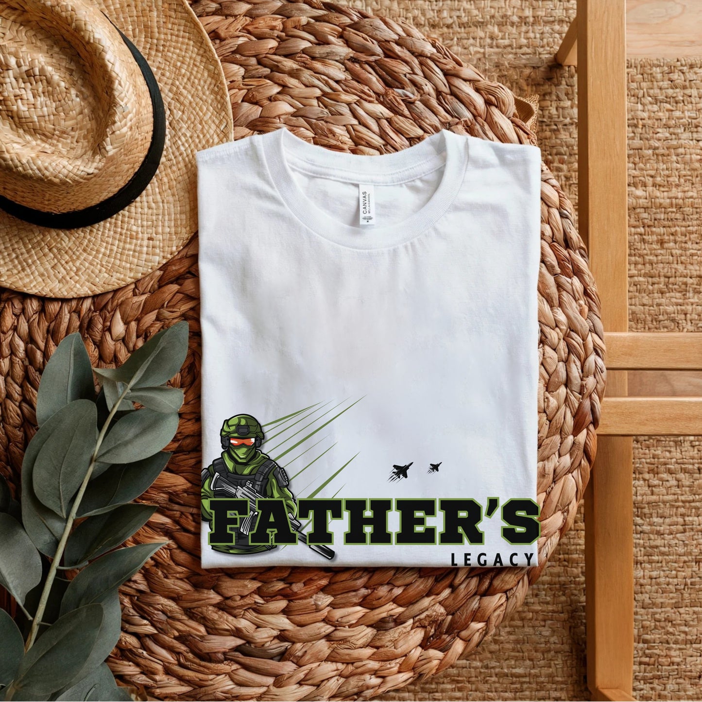 Father's Legacy - Military Tribute Statement Artwork