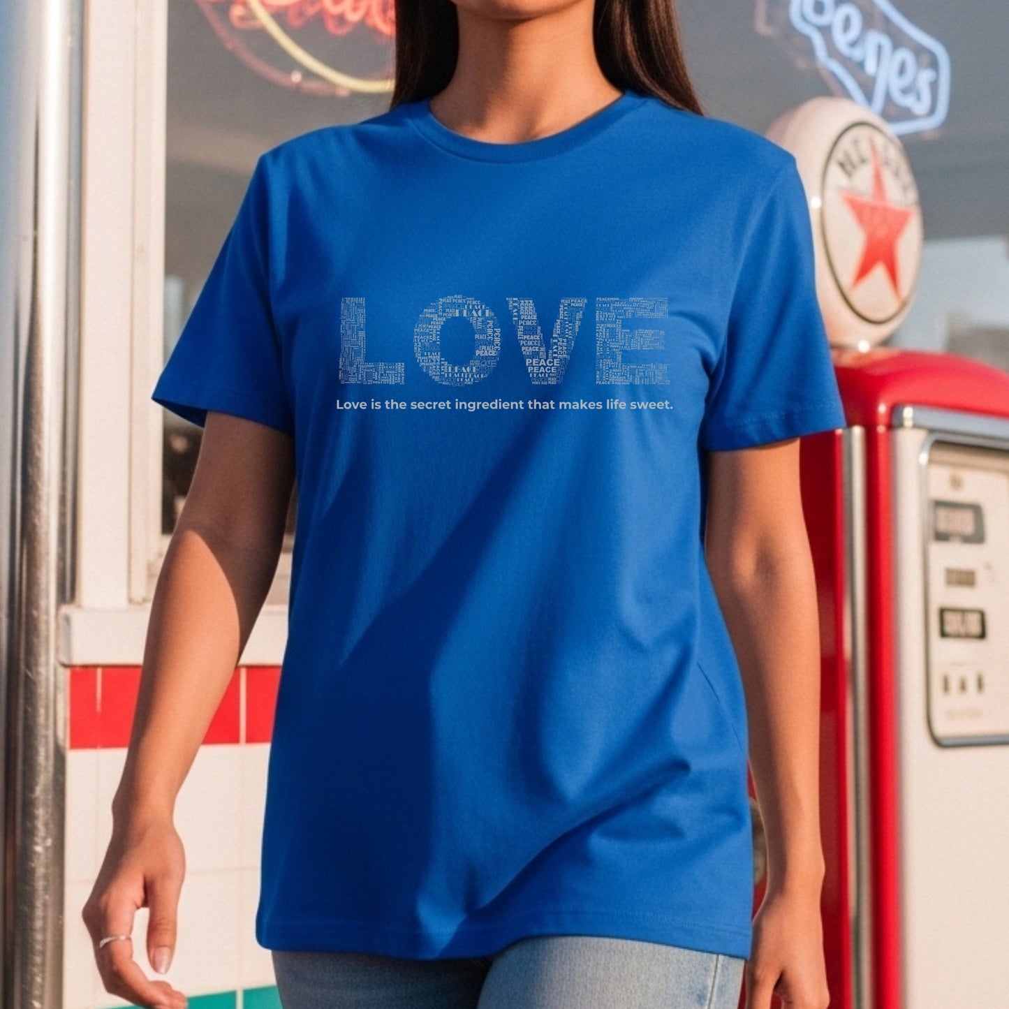 Love Secret Ingredient - Typography Word Art Kindness Positivity Statement Artwork