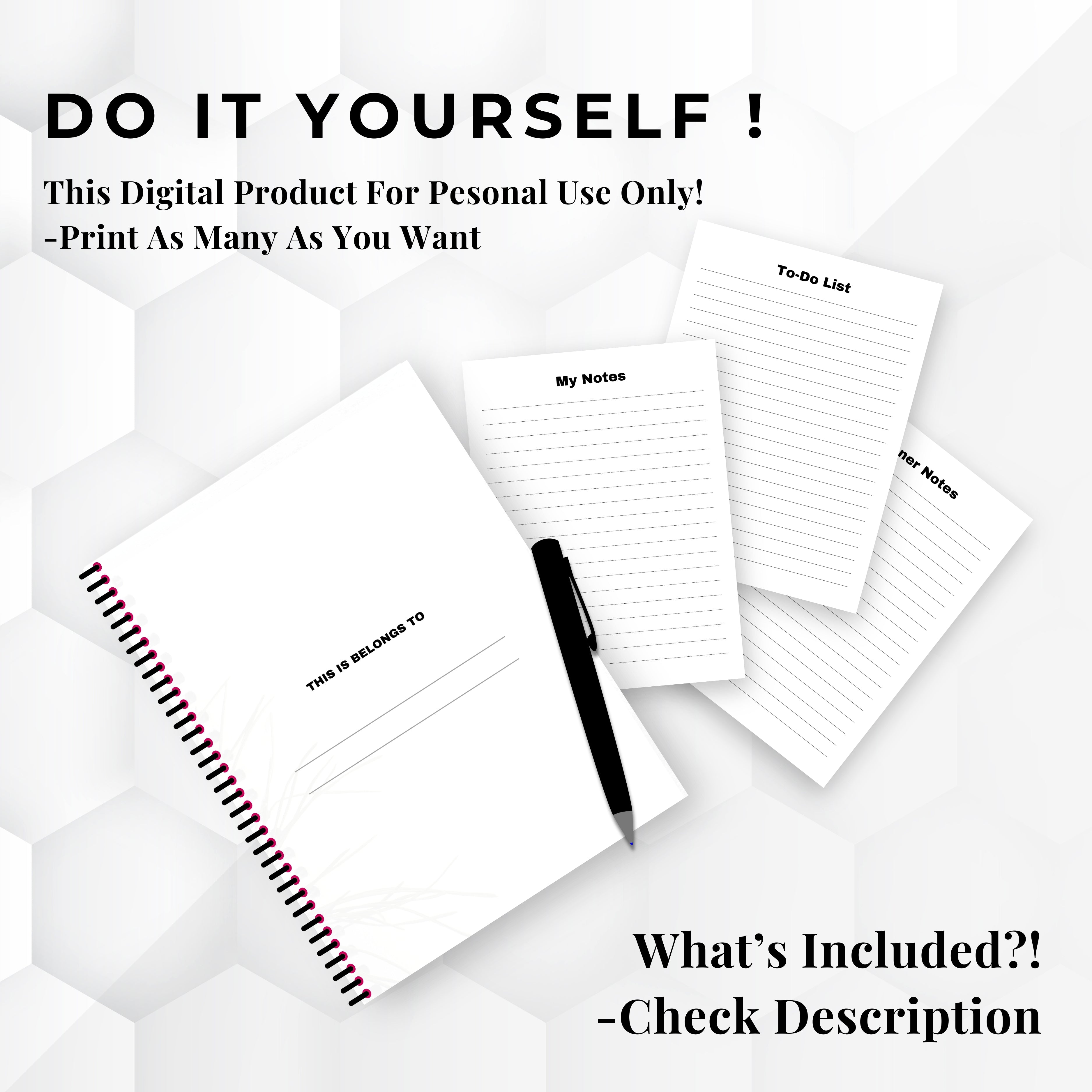 Business Planner & Tracker File Sheets