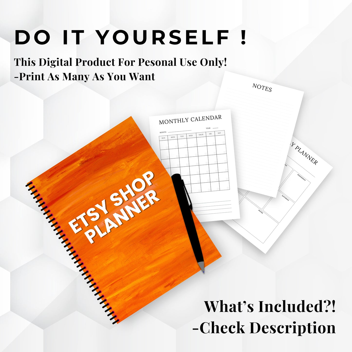 Etsy Shop Planner Bundle
