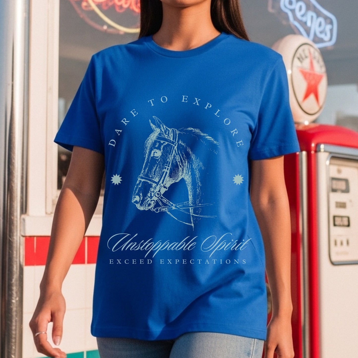 Dare to Explore - Unstoppable Spirit Equestrian Circle Artwork