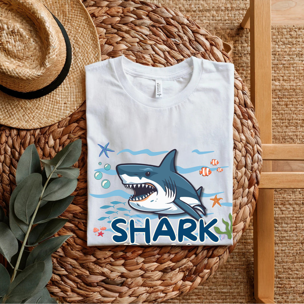 Shark Play - Ocean Adventure Playful Statement Artwork