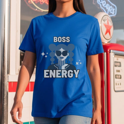 Boss Energy - Retro Pink Girl Power Confident Feminine Empowerment Statement Artwork
