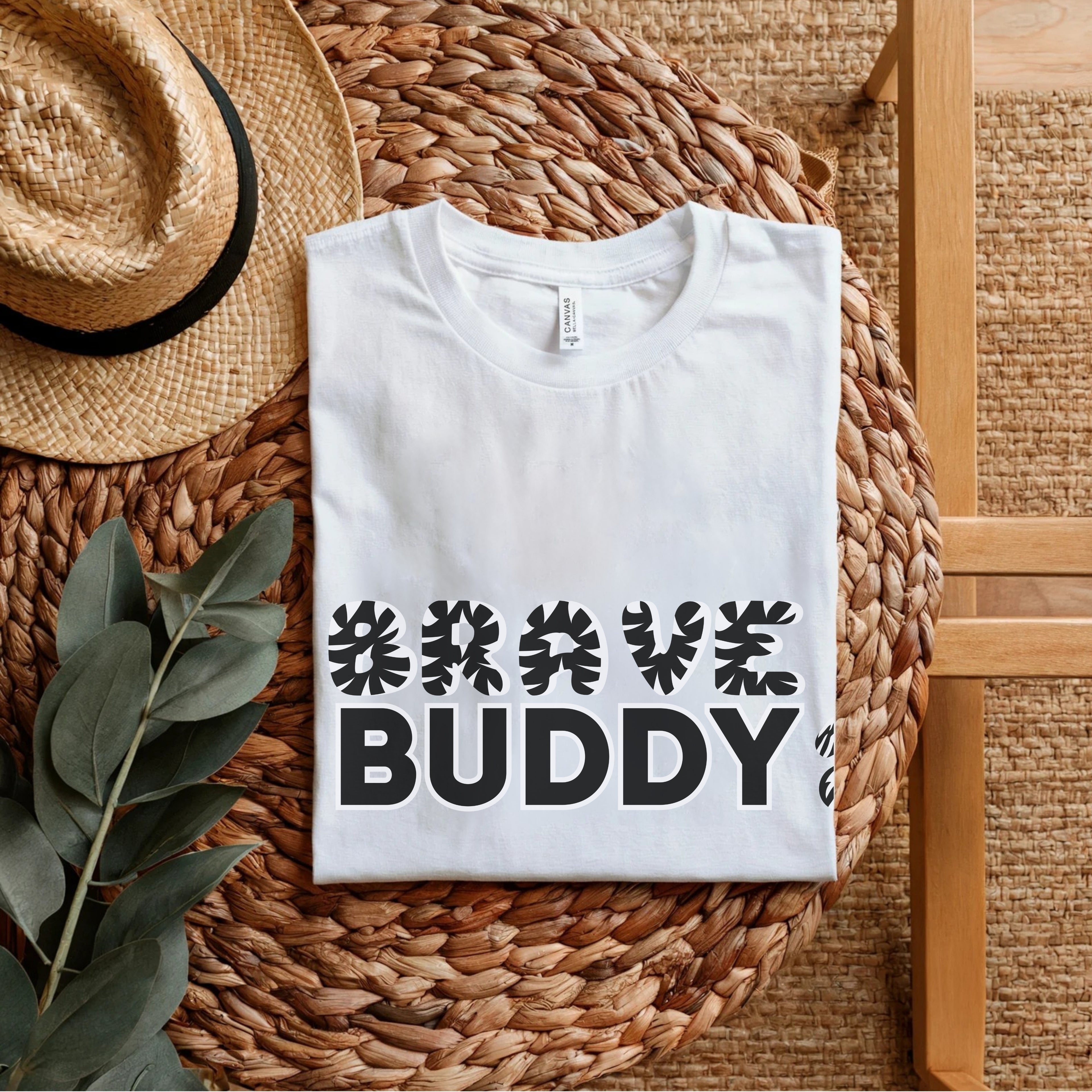 Brave Buddy - Tiger Stripe Motivational Statement Artwork