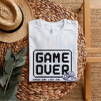 Game Over Every End Lies The Spark For Next Adventure - Retro Gaming Statement Artwork