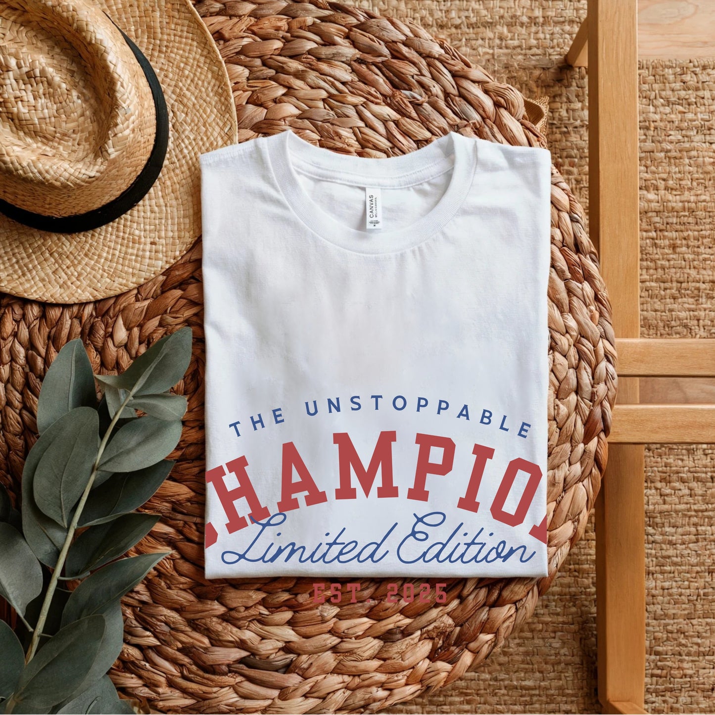 The Unstoppable Champion Limited Edition Est. 2025 - Vintage Statement Artwork