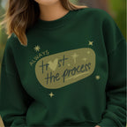 Always Trust The Process - Retro Orange Motivational Growth Mindset Statement Artwork