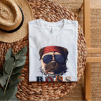 Boss Rider - Cool Pug Dog with Bandana and Sunglasses Biker Attitude Statement Artwork
