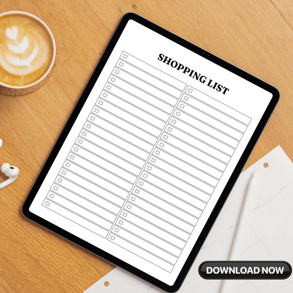 Shopping List Tracker & Planner