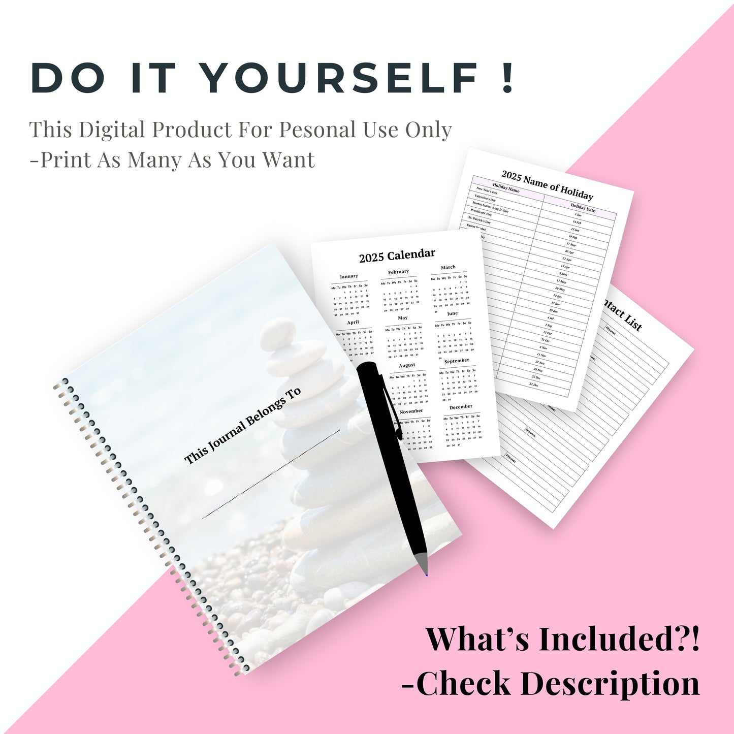 Anxiety & Depression Journal Bundle