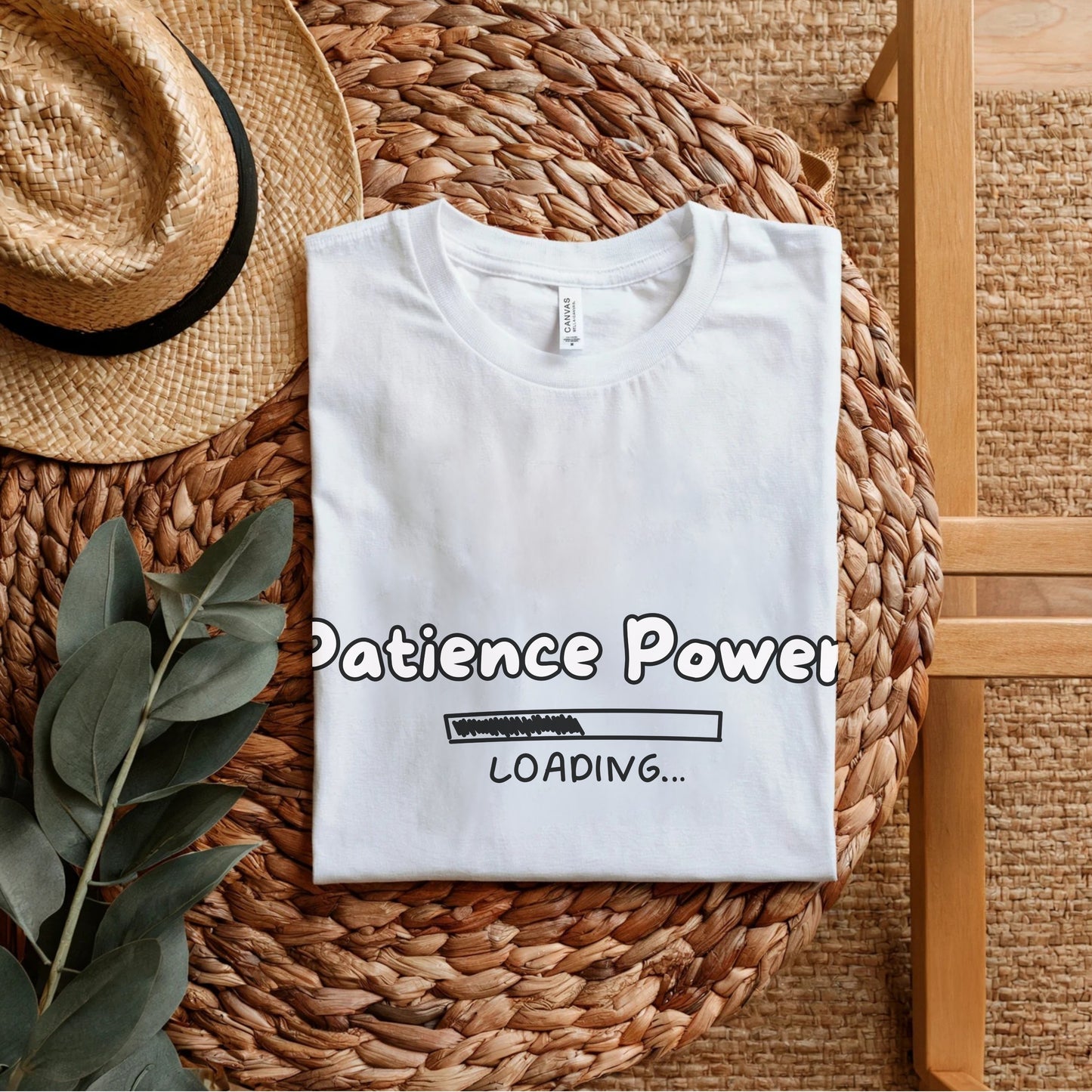 Patience Power Loading - Funny Motivational Progress Bar Artwork