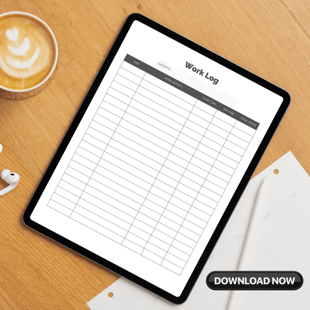 Work TIme Log Planner