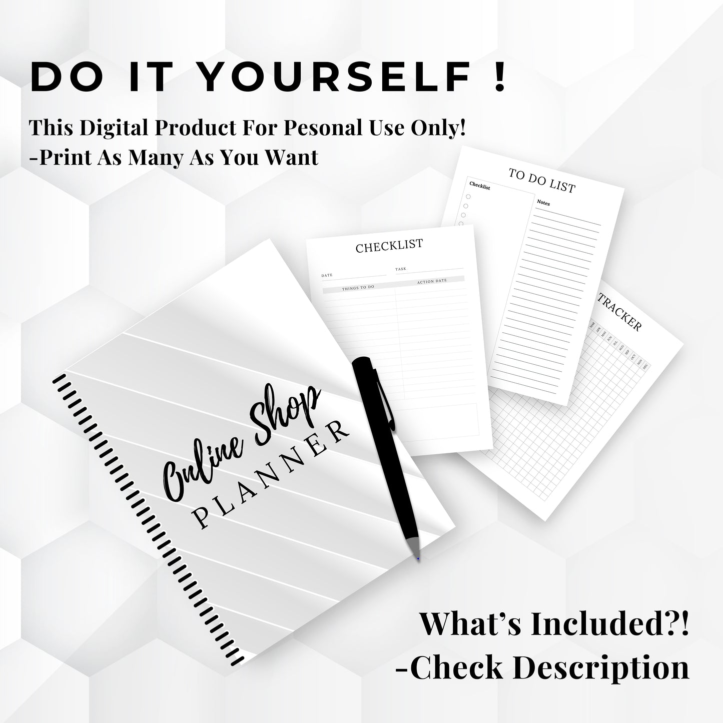 Online Shop Planner Bundle