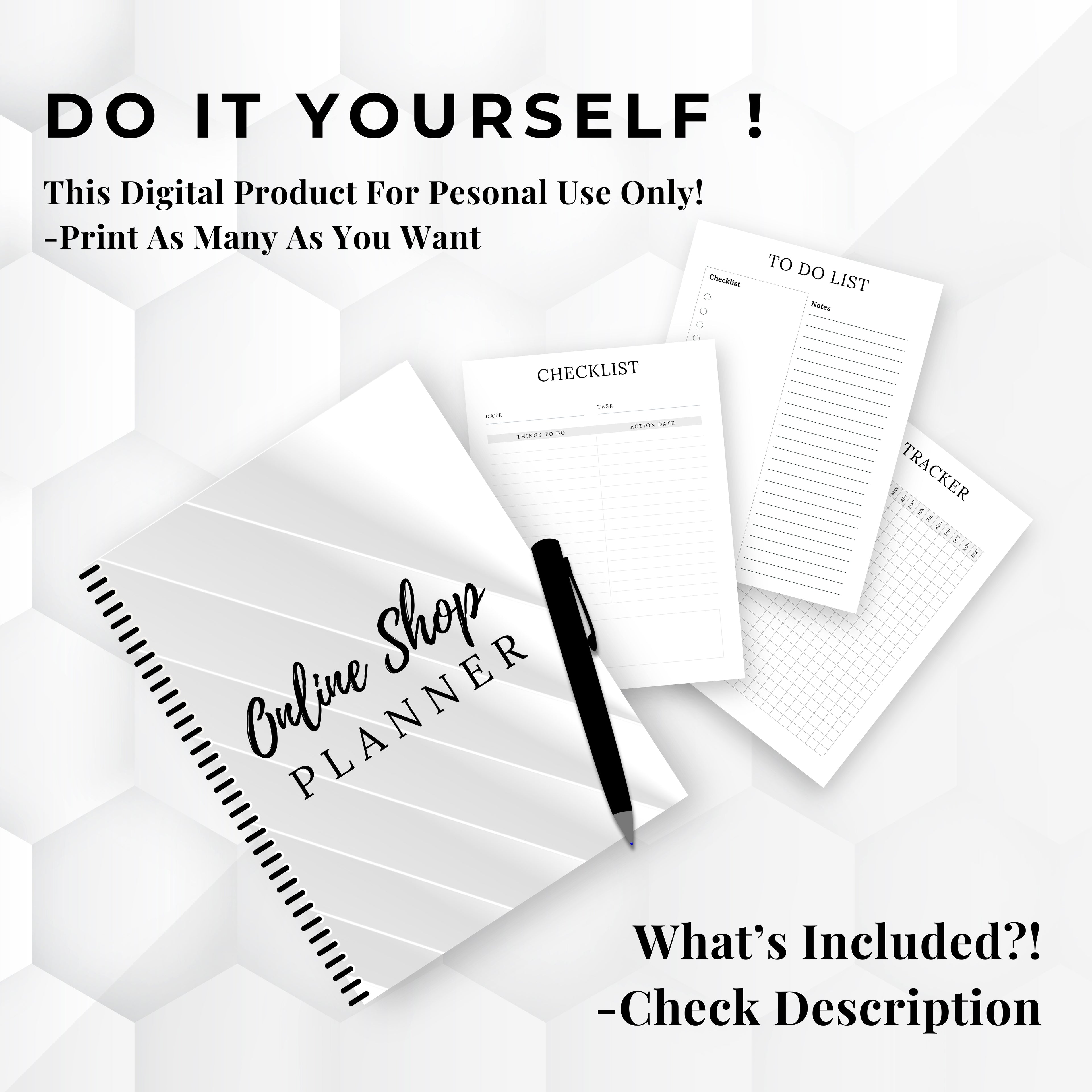 Online Shop Planner Bundle