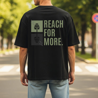 Reach For More - Fitness Barbell Ambition Statement Artwork