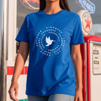 Patience Kindness Faith Love - Circular Virtue Dove Peace Statement Artwork