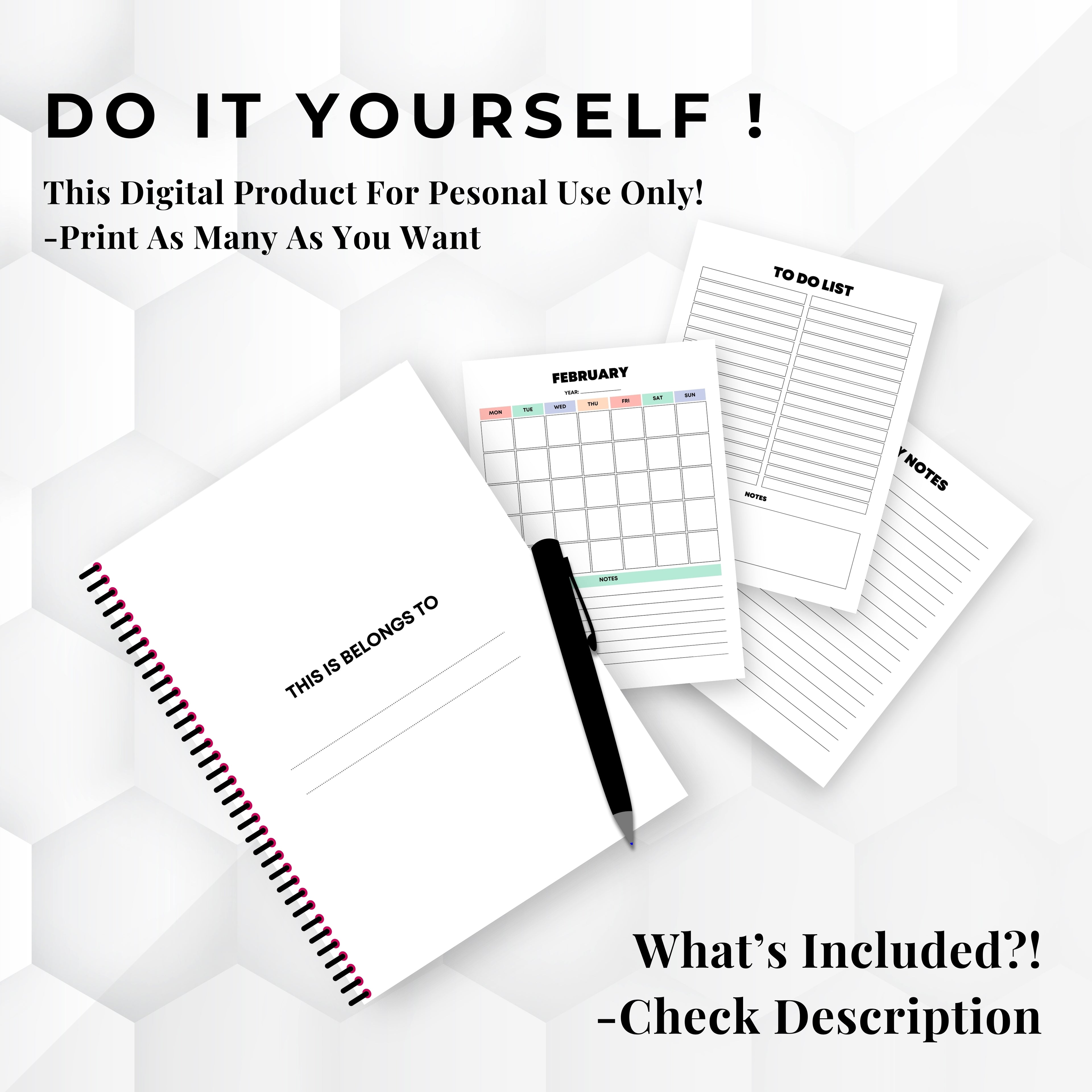 Rainbow Budget Planner Bundle