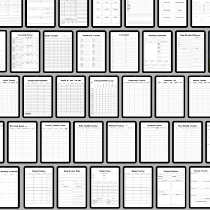 Side Hustle Planner & Trackers Bundle