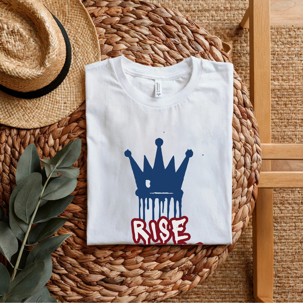 Rise Above Rule Within - Crown Dripping Motivational Statement Artwork