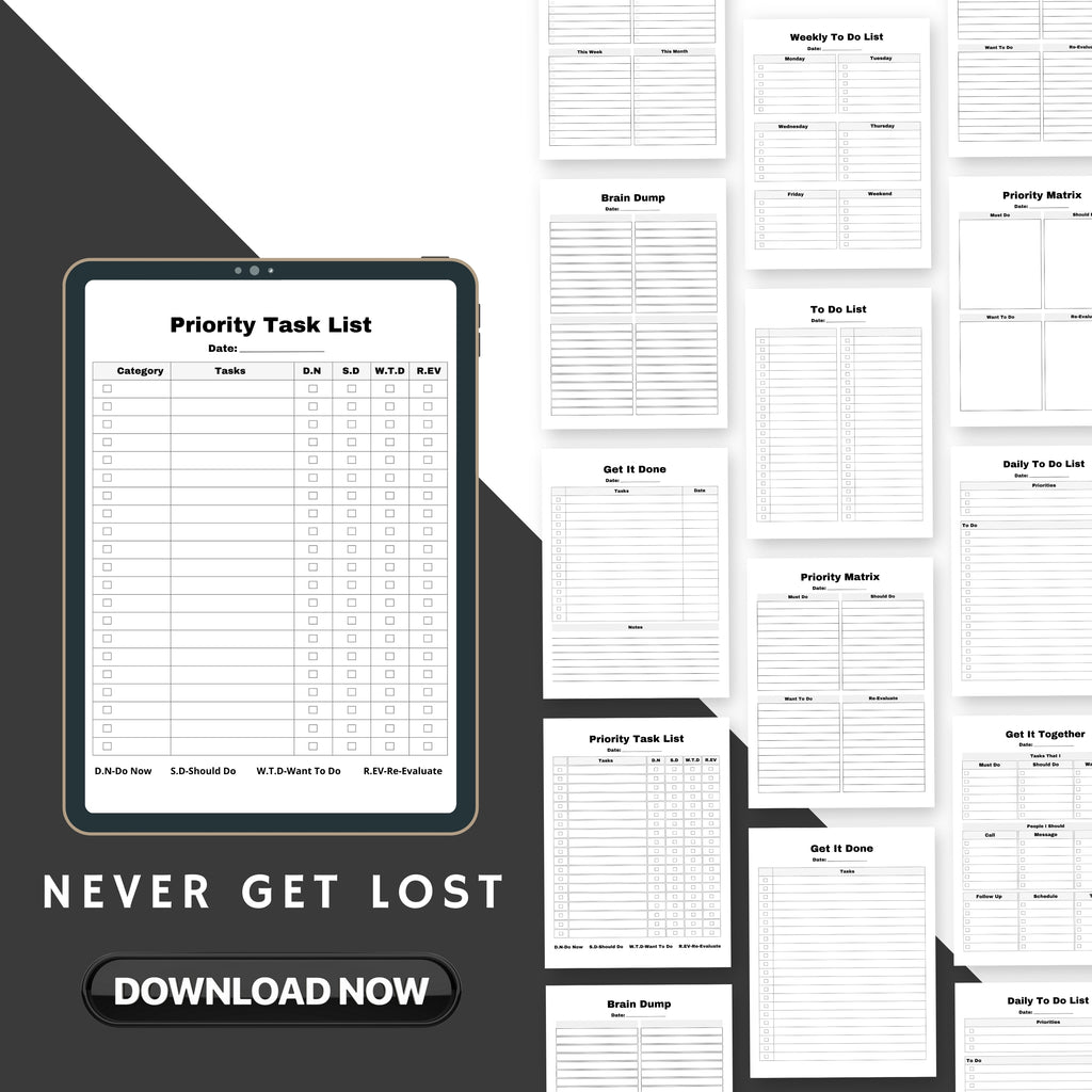 Brain Dump Planner Bundle