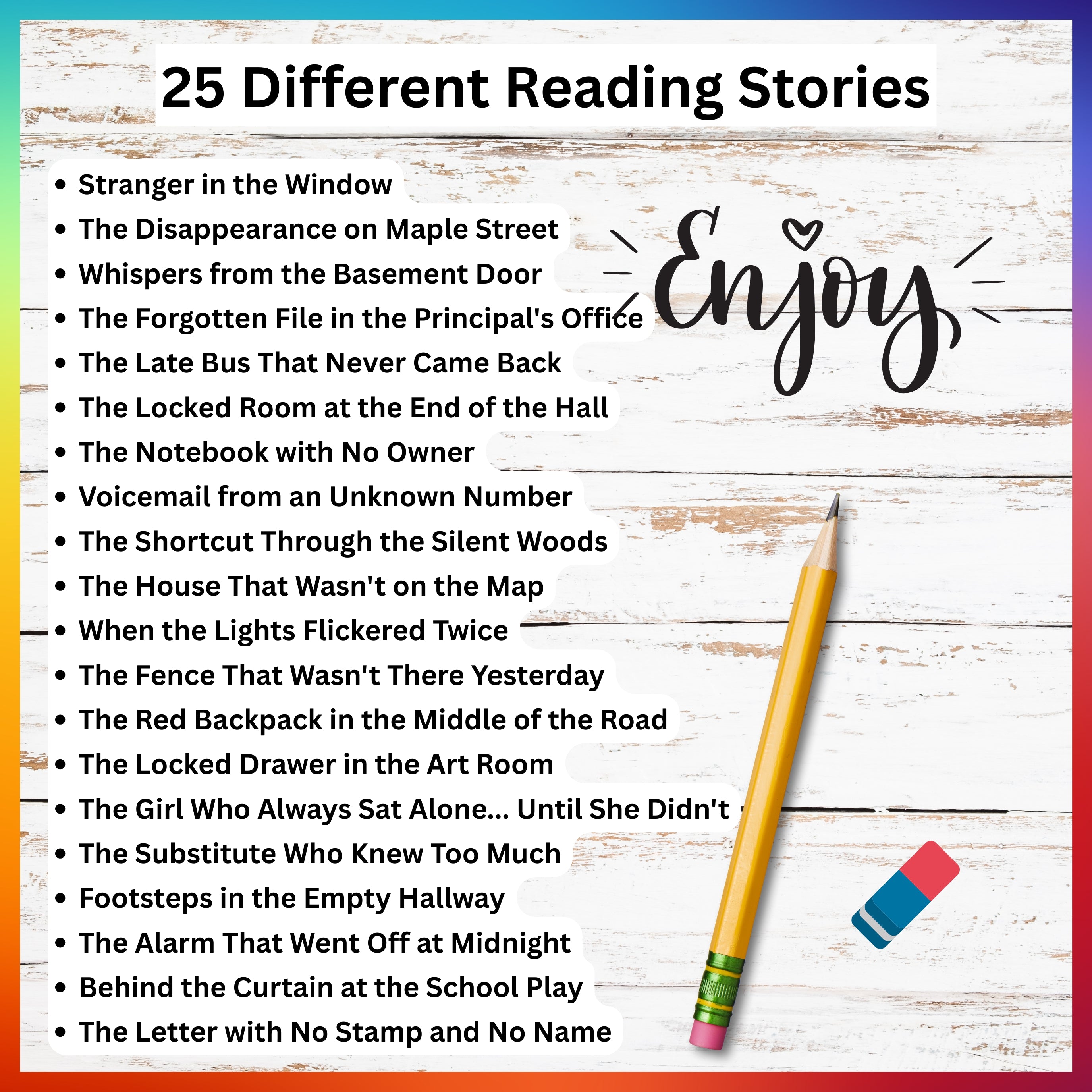 Challenging Reading Stories