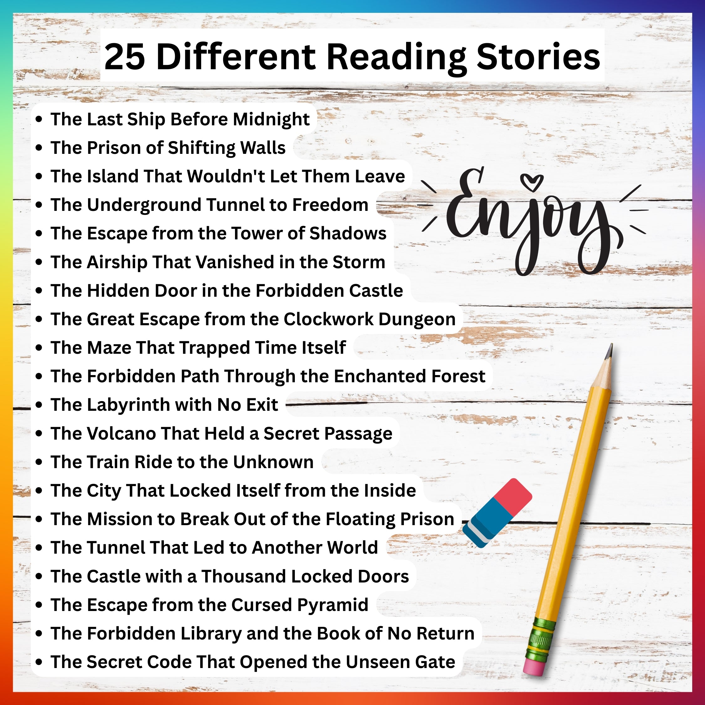 Escapes & Puzzels Reading Stories