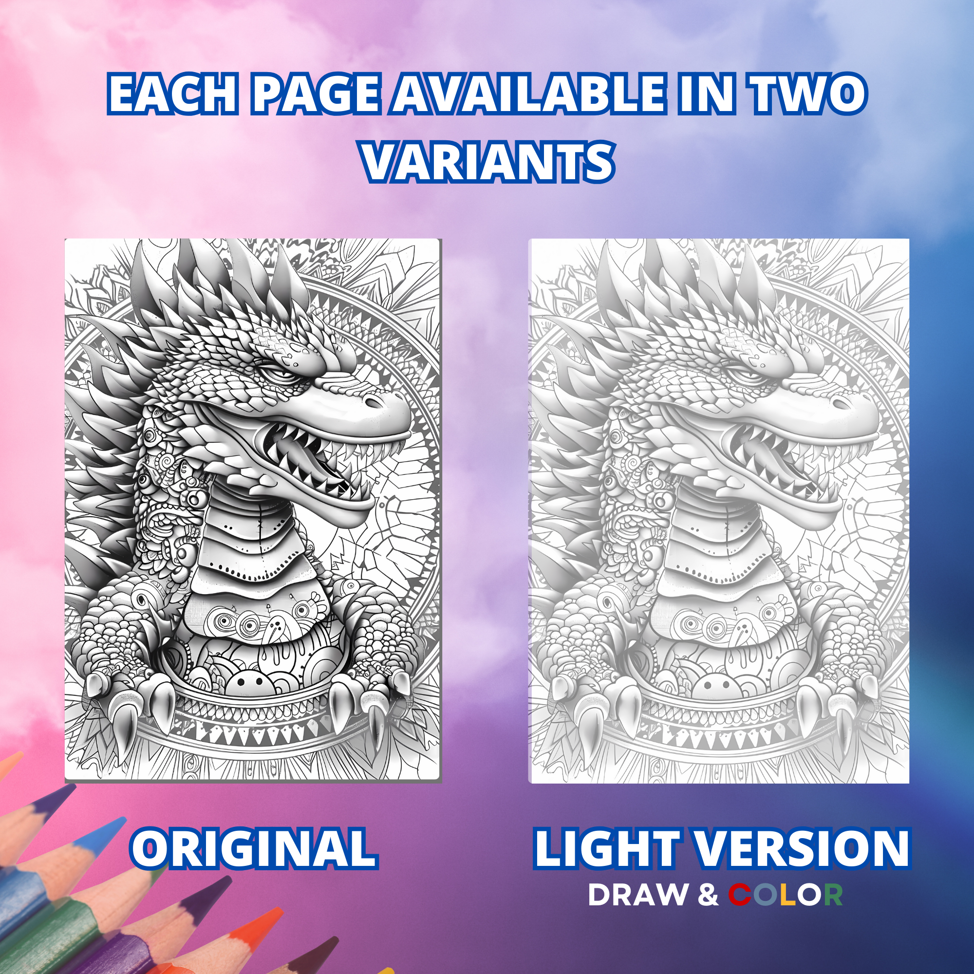 Animal Mandala Coloring Pages