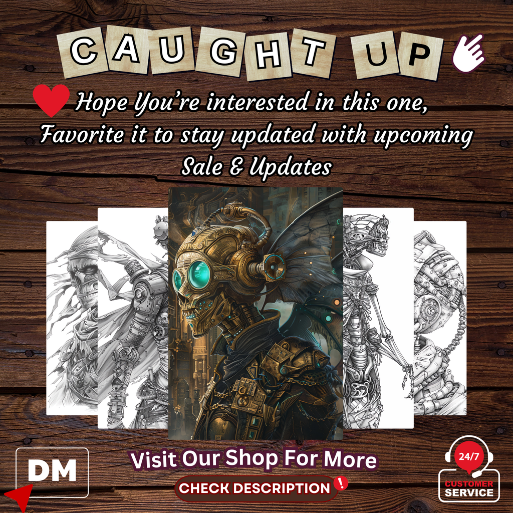 Steampunk Skulls Coloring Pages