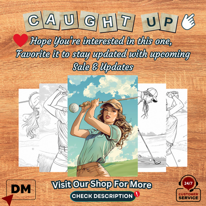 Golf Girlie Sport Coloring Pages