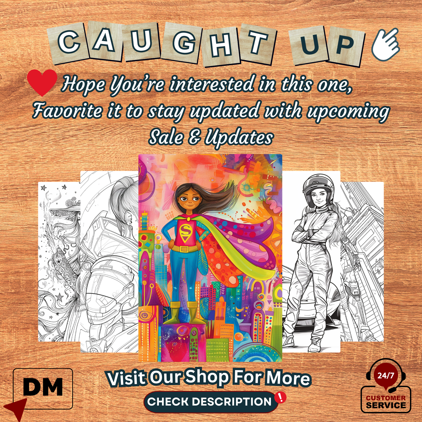 Girlie Heroes Coloring Pages