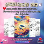 Dolphin Play Coloring Pages