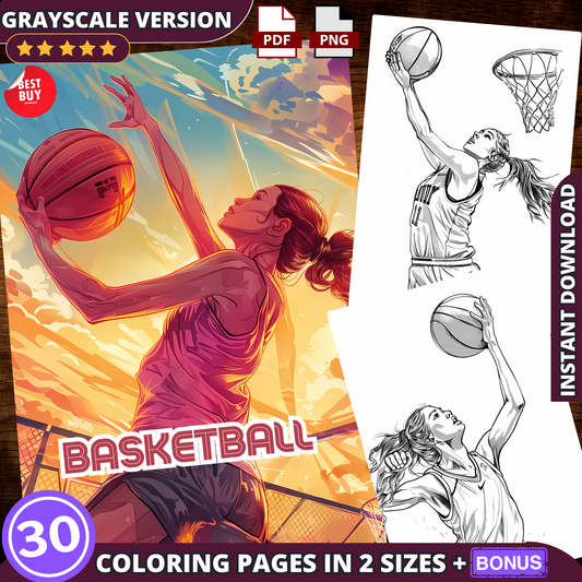 Coloriages de basket-ball