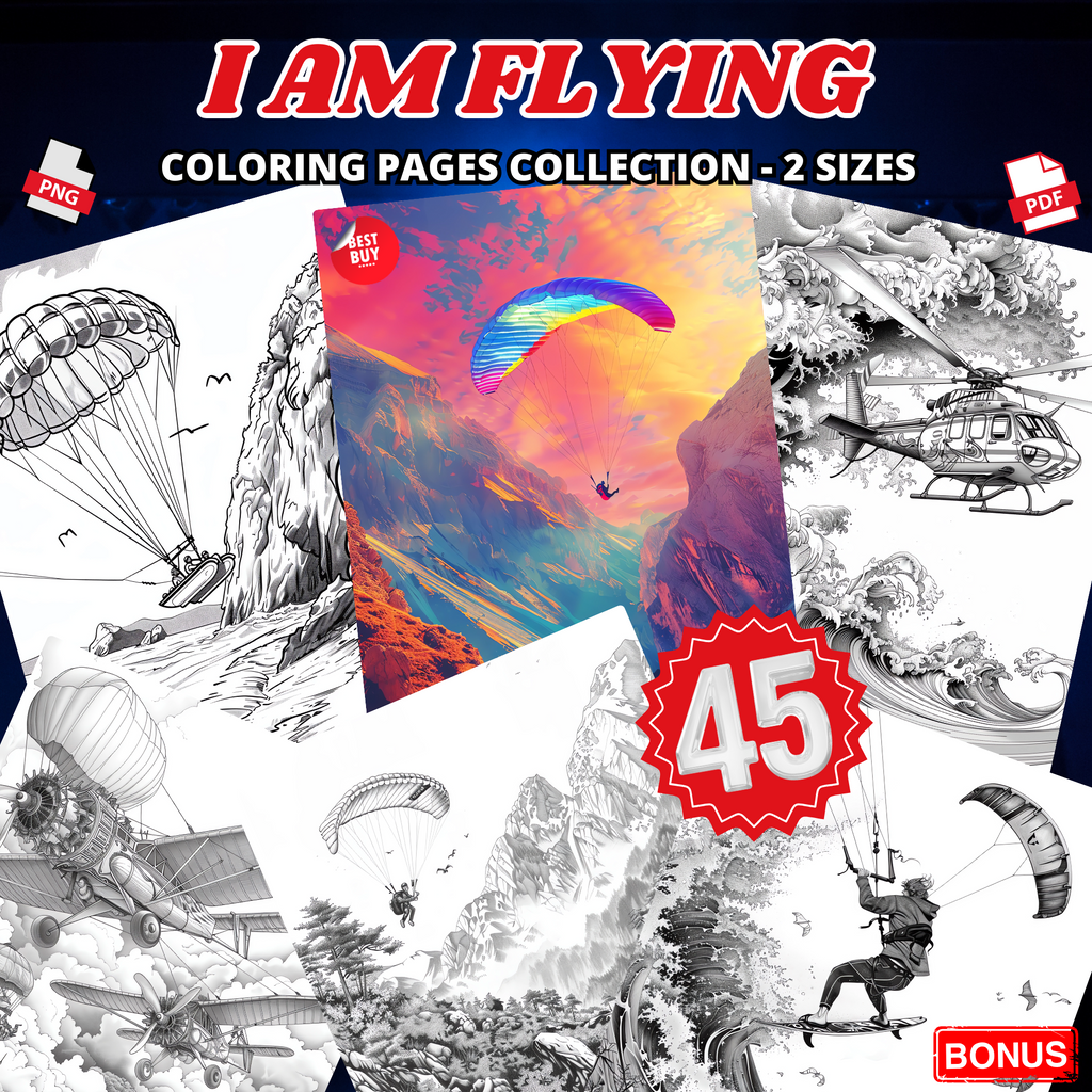 I am Flying Coloring Pages