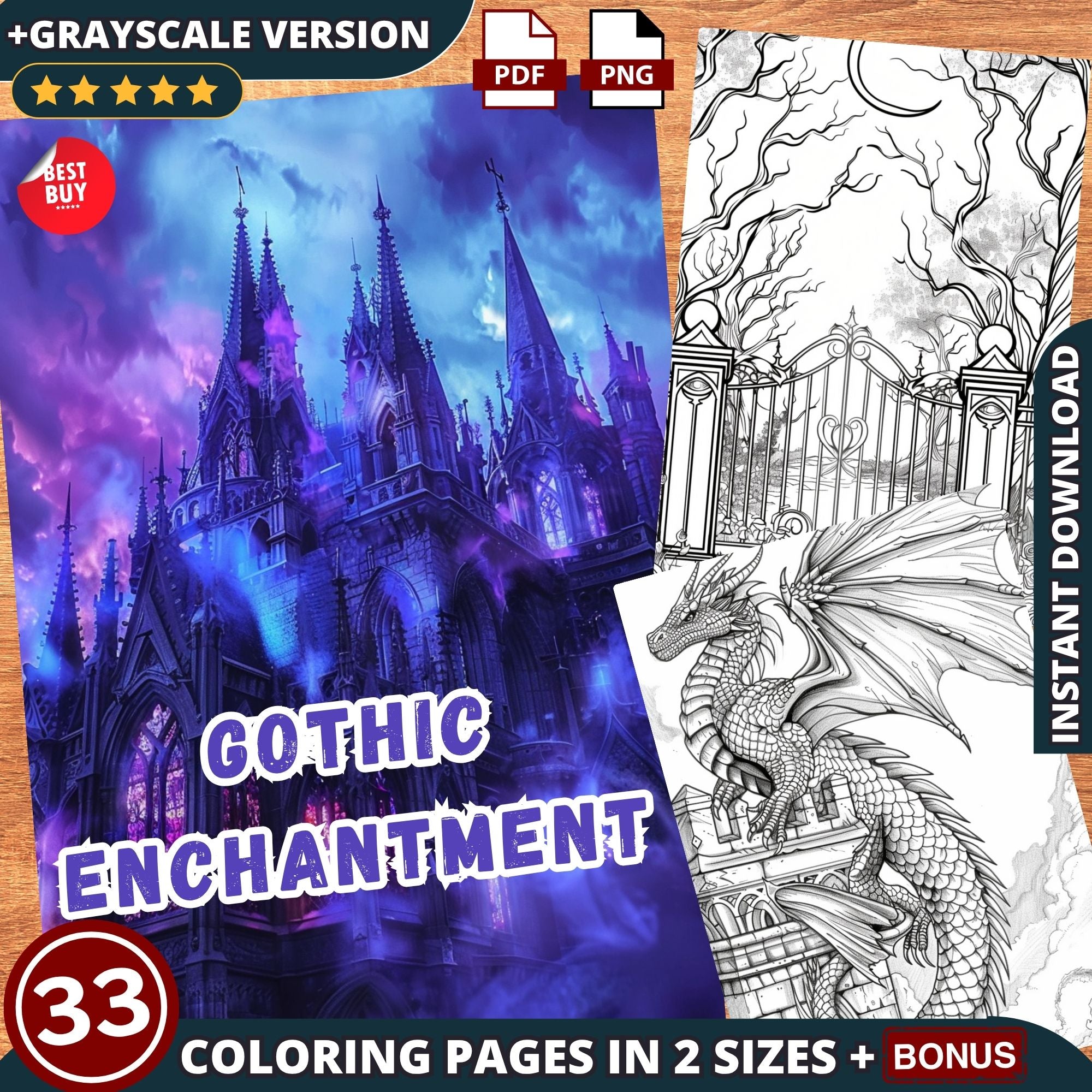 Enchantment Gothics Coloring Pages
