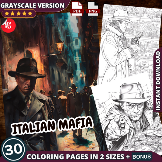 Coloriages de la mafia italienne