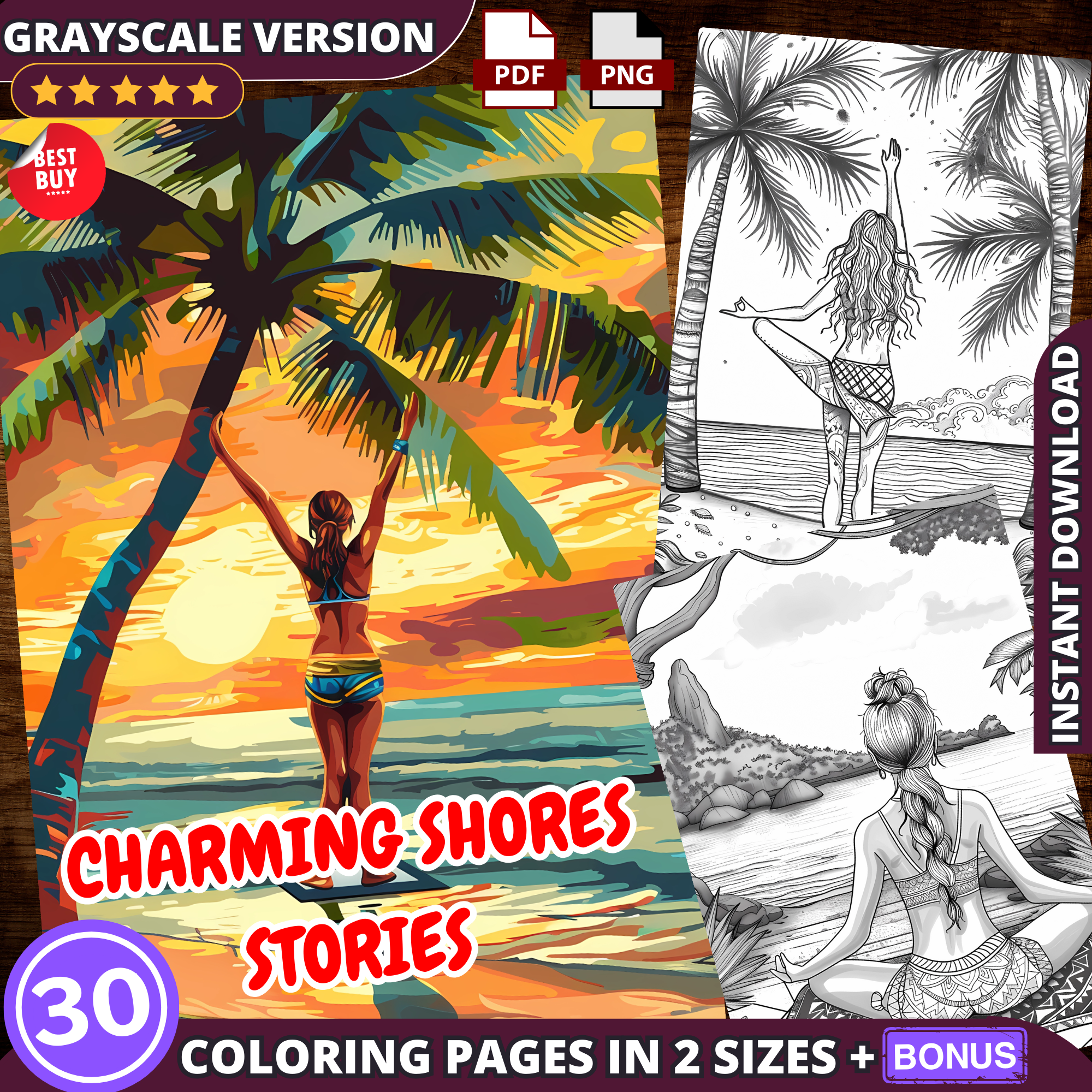 Charming Shores Stories Coloring Pages