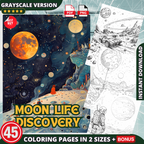 Moon Life Discovery Coloring Pages