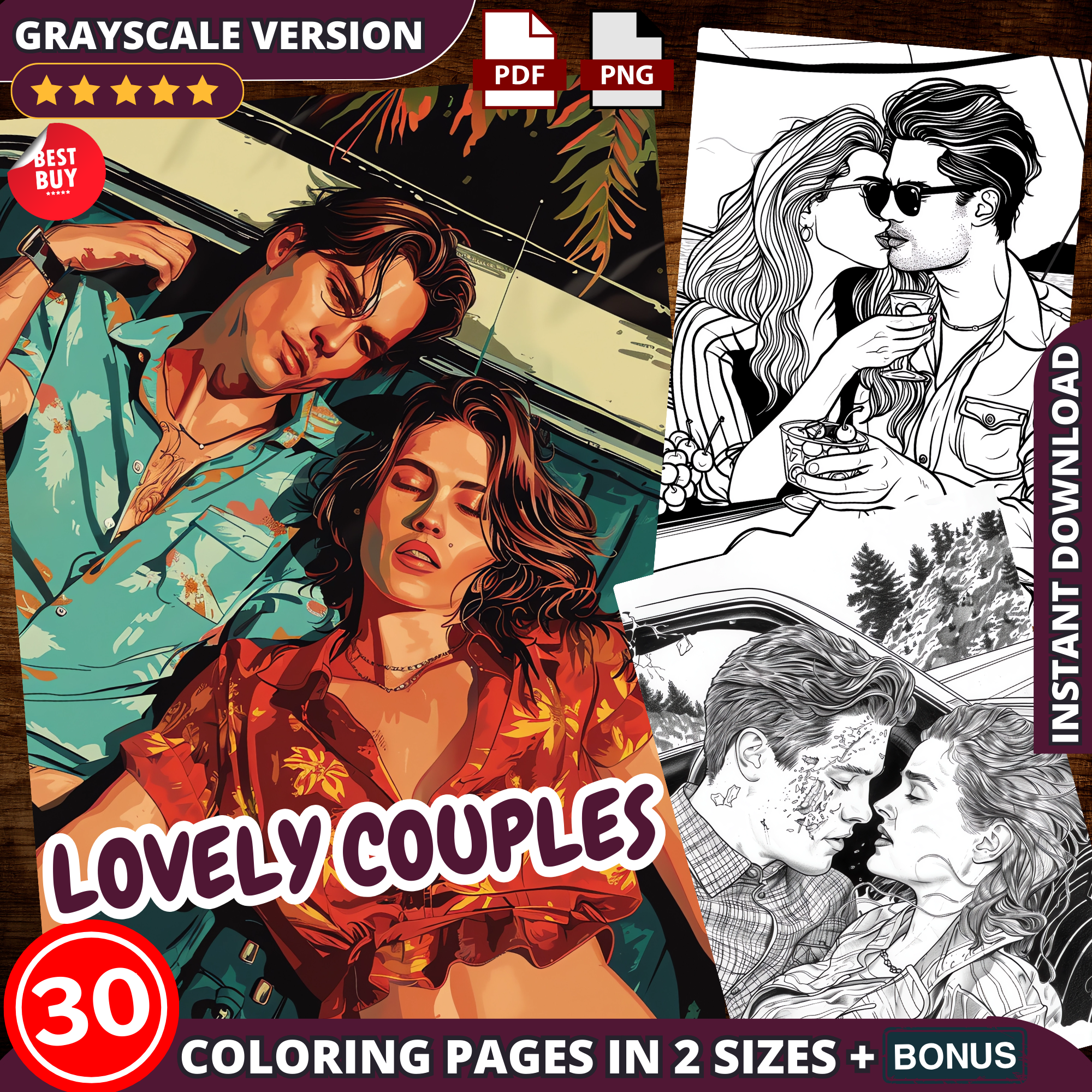 Lovely Couples Coloring Pages