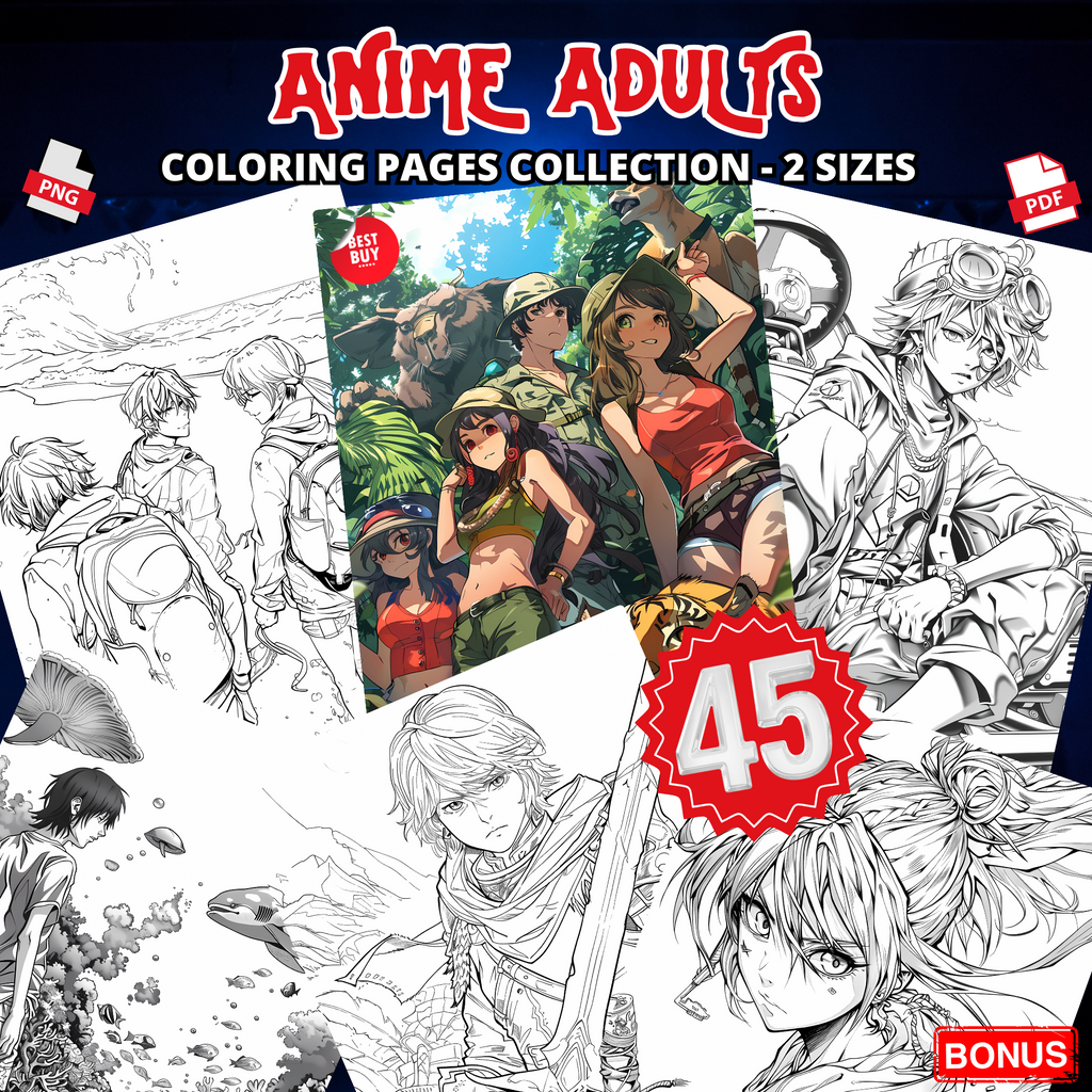 Anime Adults Coloring Pages