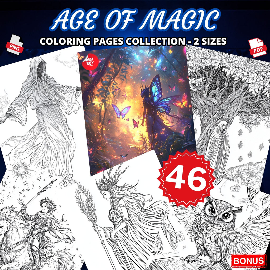Age Of Magic Coloring Pages