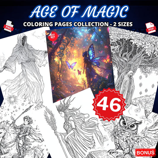 Coloriages de l'Âge de la Magie