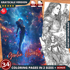 Girlie Heroes Coloring Pages