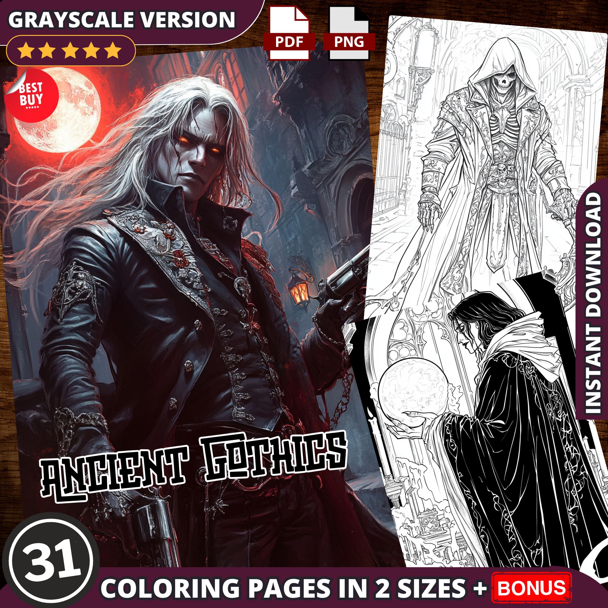 Ancient Gothics Coloring Pages