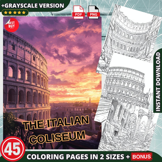 Coloriages du Colisée italien
