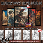 History Wars' Battlefields Coloring Pages