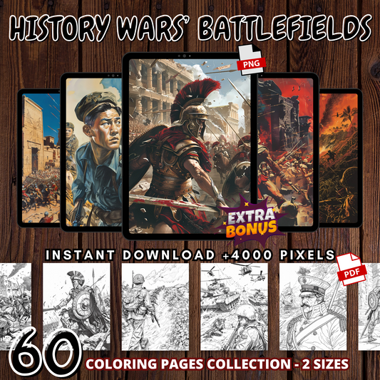 Coloriages des champs de bataille de History Wars