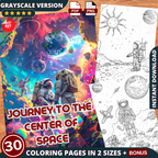 Journey To The Center Of Space Coloring Pages