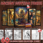 Ancient Egyptian Stories Coloring Pages